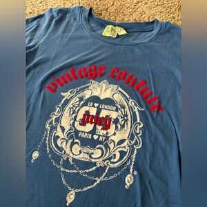 Juicy Couture Blue Graphic Tee